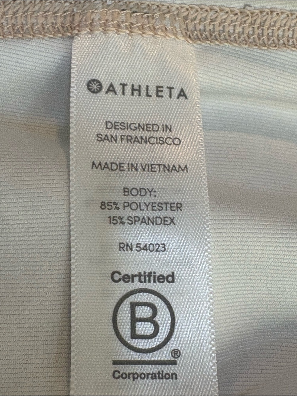 Athleta Marble-Print Metallic Racerback Tank in Gold & Cream - Picture 7 of 8